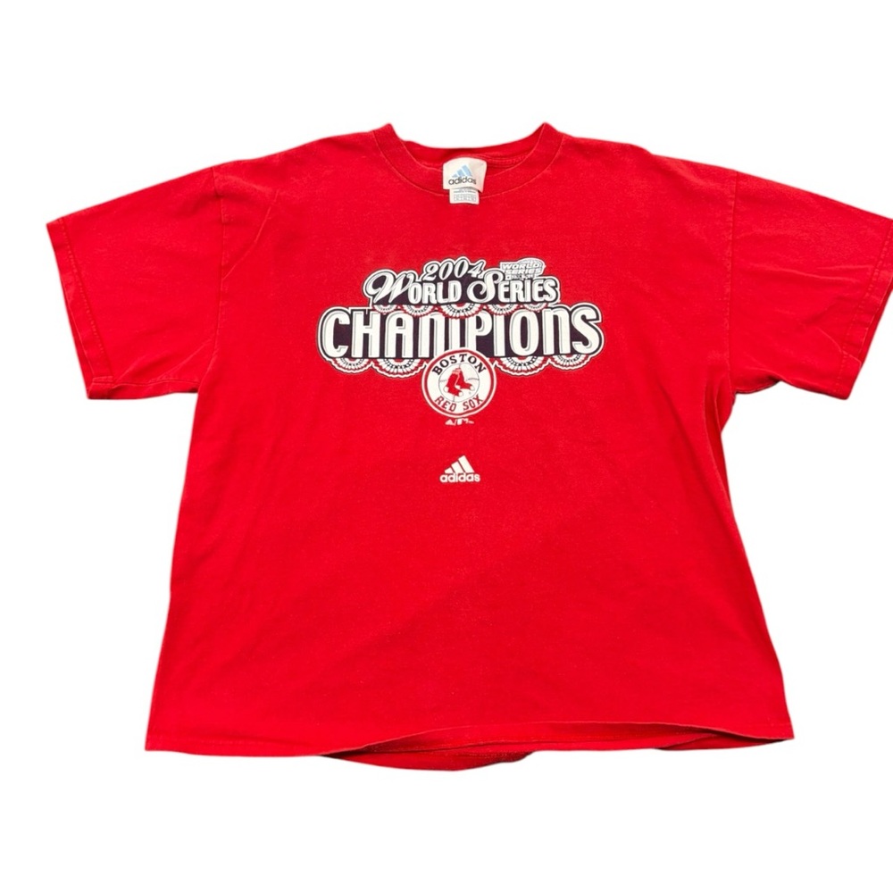 Vintage Adidas Boston Red Sox 2004 World Series Champion T Shirt